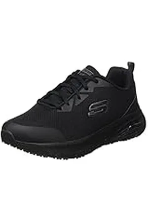 Skechers ARCH FIT SR, Zapatillas para Mujer, Black Textile/Synthetic, 36 EU