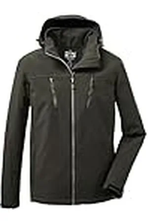 Killtec Hombre Chaqueta softshell/chaqueta de exterior con capucha con cremallera KOW 163 MN SFTSHLL JCKT, , 3XL, 37711-000