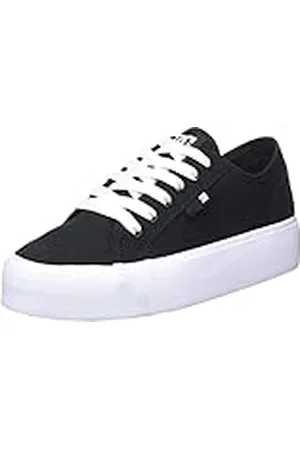 Dcshoes Manual, Zapatillas Mujer, Black/White, 37 EU