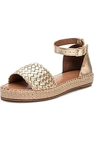 Carmela 160479, Sandalia Mujer, Oro, 39 EU