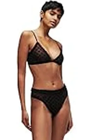 Karl Lagerfeld KL Monogram Bra w/Ruffle sostén, , M De Las Mujeres