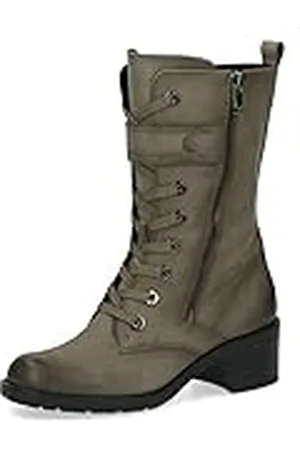 Caprice 9-25103-41, Botines planos para Mujer, Verde (Khaki Nubuc), 39 EU