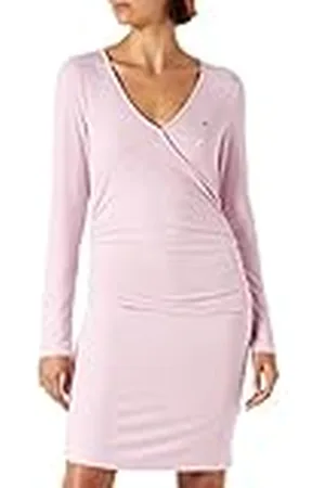 Tommy Hilfiger TJW BABYRIB Wrap Mini Dress DW0DW14407 Vestidos Envolventes, , L para Mujer