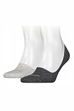 Calvin Klein Mid Cut Footie, (Dark Grey Melange), 39 (Pack de 2) para Hombre