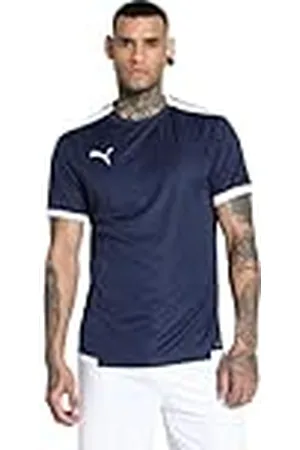 PUMA Hombre Shirt, Peacoat- White, S