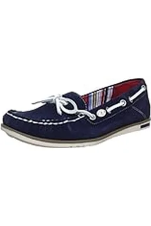 QS by s.Oliver Casual, Náuticos Mujer, Azul-Blau (Navy 805), 39