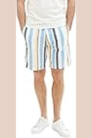 TOM TAILOR 1036297 Bermudas, 31778-Blue Multicolor Big Stripe, L para Hombre