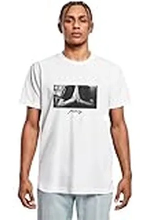 Mister Tee Camiseta Pray de Mangas Cortas para Hombre con Estampado Frontal, Moda Urbana Callera, en Algodón, Distintos Colores, Tallas XS-5XL