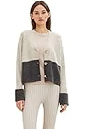 TOM TAILOR Señoras Cárdigan con Colorblock 1034307, , XXL