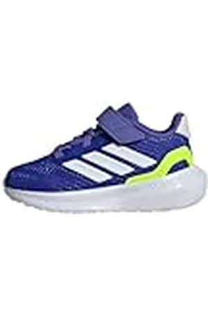 adidas RUNFALCON 5 Shoes Infants, Zapatillas para Correr Unisex niños, Lucid Blue/Cloud White/Lucid Lemon, 20 EU