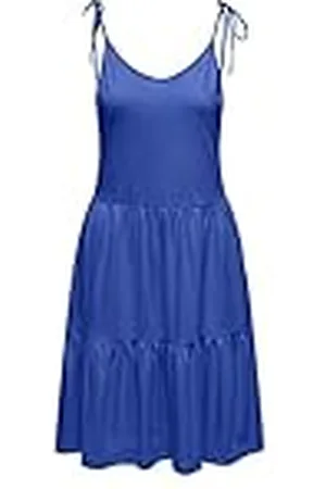 ONLY Onlmay Life S/L Peplum Dress CS Jrs Vestido de Verano, , M para Mujer