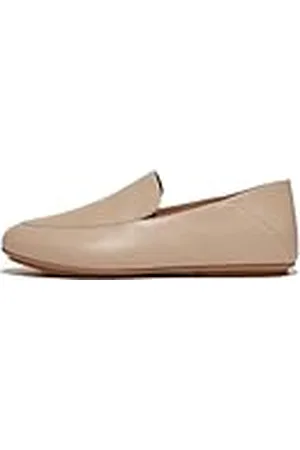 FitFlop Allegro Crush-Back Leather Loafers, Mocasín Plano Mujer, , 56 EU