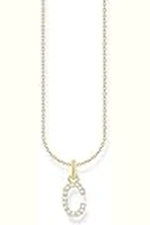 Thomas Sabo Collar de plata chapada en oro con circonitas KE2242-414-14