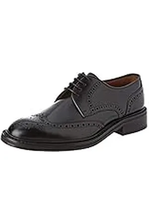 Lottusse L6724, Zapatos de Cordones Brogue Hombre, Negro (Jocker P. Negro), 46 EU