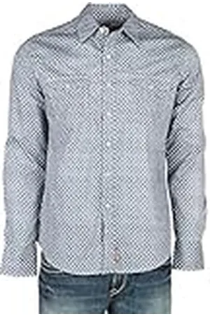 Wrangler Retro Two Pocket Long Sleeve Snap Shirt Camisa, , XL Alto para Hombre