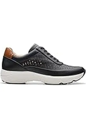 Clarks Tivoli Grace, Zapatillas de Mujer, Cuero Negro, 37.5 EU