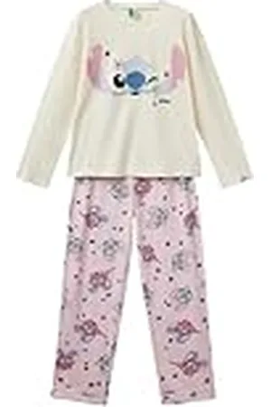 Benetton Pig(Maglia+Pant) 3y5e0p08e Juego de Pijama, Color Blanco, Medium para Niñas