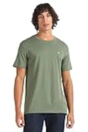Calvin Klein Jeans Camiseta Con Insignia de Ck Embro, Camiseta Hombre, Dusty Olive, S