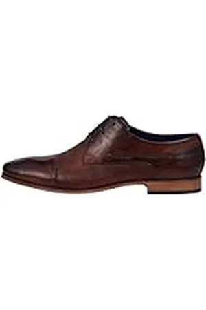 Bugatti 311420103500, Zapatos de cordones derby Hombre, Marrón (Brown 6000), 45 EU