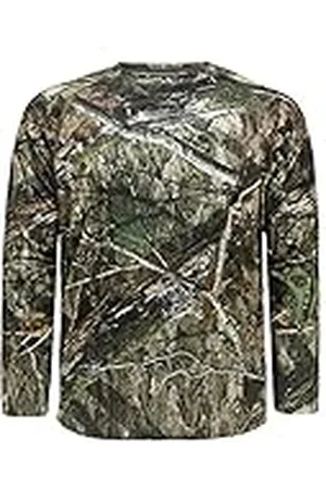 Mossy Oak Camisetas de Caza de Camuflaje para Hombre de Manga Larga (Paquete de 1), , 3XL