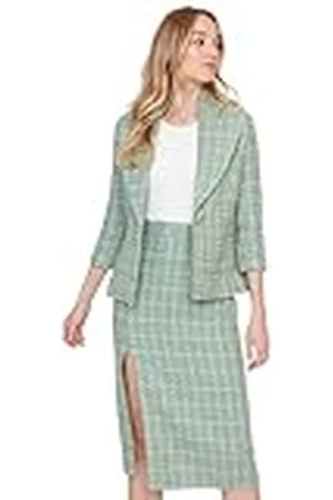 Trendyol Damen Blazer Plaid Webstoff Jacken Abrigo, , 36 De Las Mujeres