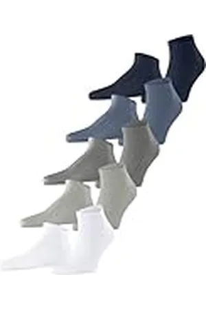 ESPRIT Solid-Mix Multipack M Sn algodón lisos 5 pares, Calcetines cortos Hombre, , 40-46
