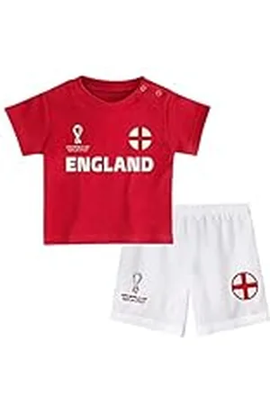 FIFA Oficial World Cup 2022-Inglaterra-Away Conjunto de Camiseta y Pantalones Cortos Country, , 24 Meses Unisex niños