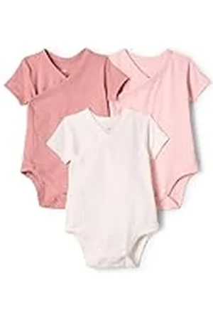Amazon X Sofia Grainge Body de manga corta con cierre lateral Unisex Bebés, Pack de 3, , 0 meses