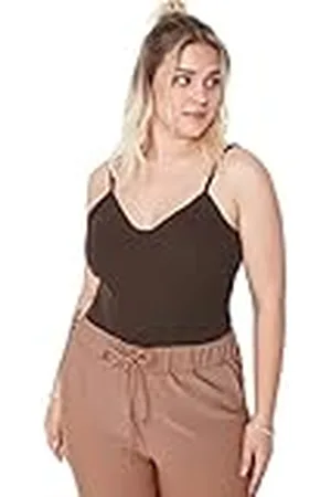 Trendyol Body de Mujer Slim Sweetheart Knit Talla Grande Camisa, , XXXL