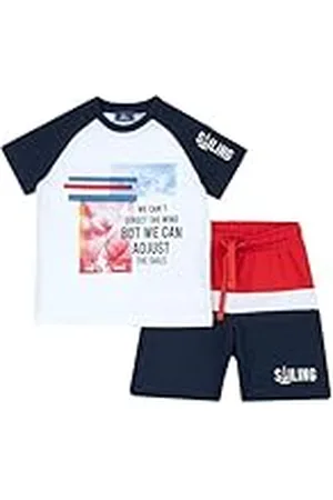 chicco Conjunto Bebé con Camiseta y Pantalones Cortos con Cintura Elástica, con Gráficos Modernos y a la Moda, 100% Algodón, Lavable en Lavadora, Ropa Niño y Chico, Diseñado en Italia