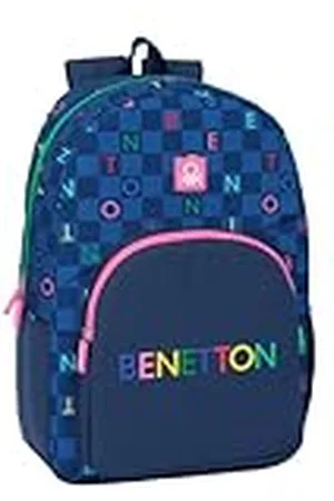 Safta BENETTON DAMERO - Mochila Escolar, Adaptable a Carro, Ideal para Niños de Diferentes Edades, Cómoda y Versátil, Calidad y Resistencia