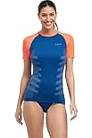 Falke Warm Round Neck W S/s TS Hilo Funcional Secado rápido 1 Pieza, Capa de Base Superior Mujer, , XS