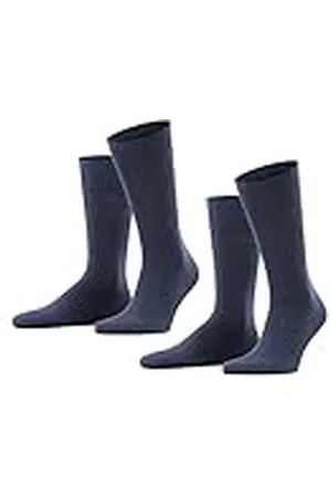 ESPRIT Basic Uni Multipack M So algodón lisos 2 pares, Calcetines Hombre, , 43-46