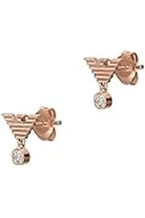 Emporio Armani Pendientes para mujer de Acero Inoxidable o Semipreciosos con Cierre Push Back