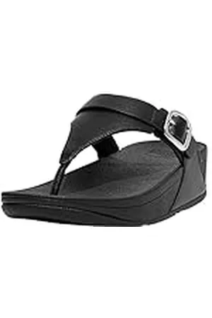 FitFlop Lulu Adjust Leather Toe-P Sand, Sandalias con cuña Mujer, , 39 EU