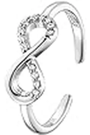 Engelsrufer Anillo para mujer de de ley con circonita en color , tamaño ajustable, ERR-INFINITY-ZI, talla única, , Zirconia cúbica