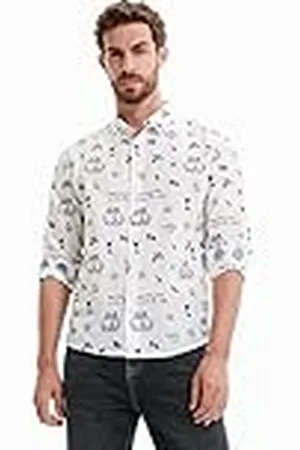 Desigual CAM_Frank 1000 White Camiseta, , M para Hombre