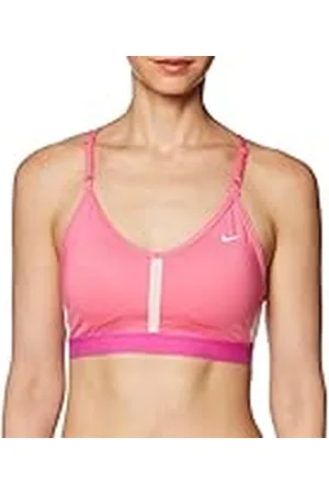 Nike CZ4456-606 W NK DF Indy V-Neck Bra Sports Bra Mujer Pinksicle/Cosmic Fuchsia/White Tamaño XS