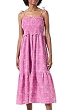 ONLY Onlmiley-Correa para Vestido Midi Smock Ptm, Rosa, S para Mujer