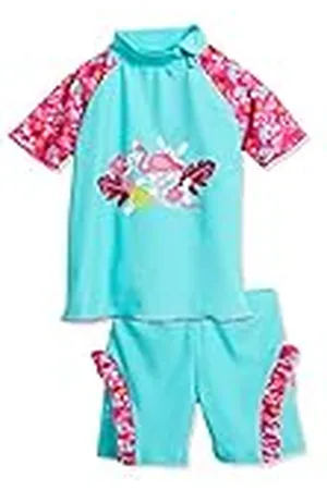 Playshoes UV-Schutz Bade-Set Flamingo Conjunto de baño, Turquesa (Türkis 15), 98/104 Unisex niños