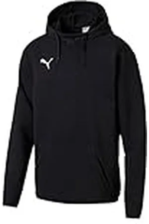 PUMA Liga Casuals Hoody, Sudadera con Capucha para Hombre, Negro ( Black/ White), XL