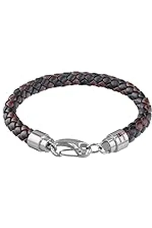 Tommy Hilfiger Jewelry Pulsera de piel para Hombre Negro y marrón - 2790047
