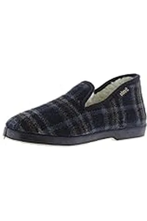 victoria Zapatillas de casa Unisex Wamba Confortable Cuadros & Interior Borreguito & Suela Al Tono 200301M para Adulto 35