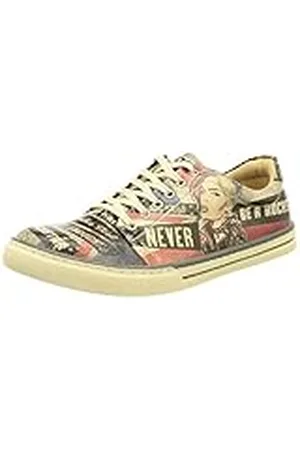 Dogo Sneakers, Zapatillas de Mujer, British Punk, Zapatos Veganos Estampados,36 EU