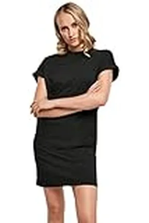 Urban classics Tb4364-ladies Organic Cotton Cut On Sleeve tee Dress Vestido, , 3XL Mujeres