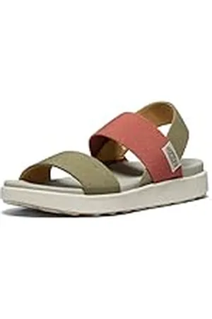 Keen Elle Backstrap, Sandalias con Correa de Tobillo Mujer, Martini Olive/Baked Clay, 36 EU