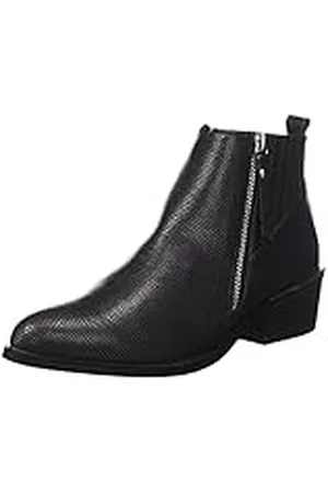 Gaudi Tronchetto Zip-Belicia-Reptil, Botines Mujer, (Black), 38
