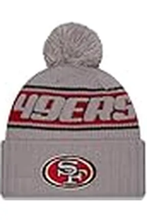 New Era San Francisco 49ers NFL 2024 Sideline Sport Knit Gris Gorro con Pompón