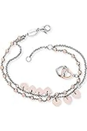 Engelsrufer Pulsera para Mujer Acero Inoxidable ERBS-Hearts-BI