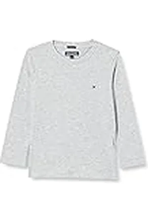 Tommy Hilfiger Niño Camiseta Manga Larga Básica, Gris (Grey Heather), 9 Meses